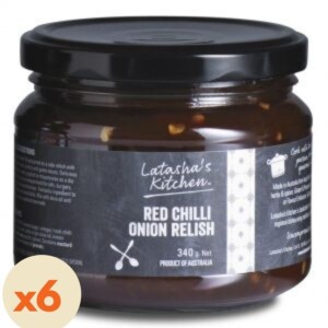 6 x jars of Red Chilli Onion Relish