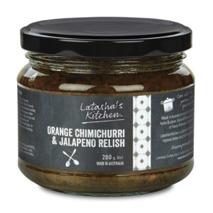 Orange Chimichurri Jalapeno Relish by Latasha's Kitchen