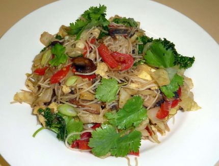 Simple Thai Red Vermicelli Rice Noodles