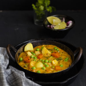 Meat-Free KORMA MIXED VEGETABLE STEW by Latasha's Kitchen