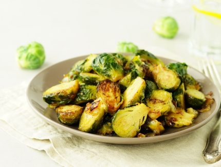 CARAMELISED BRUSSELS SPROUTS WITH ACV