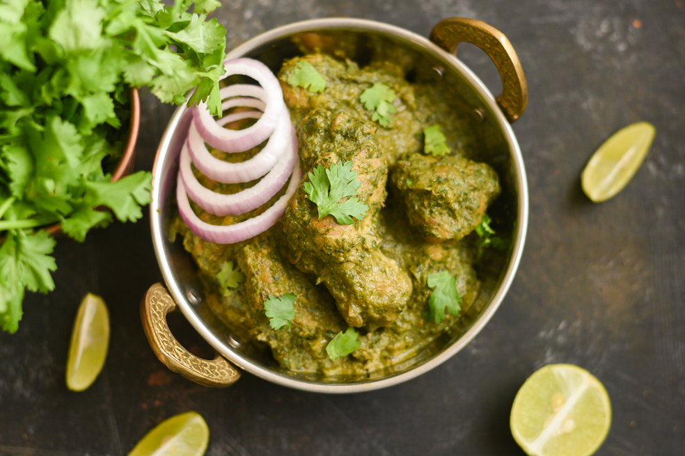 Madras Chicken in Green Sauce