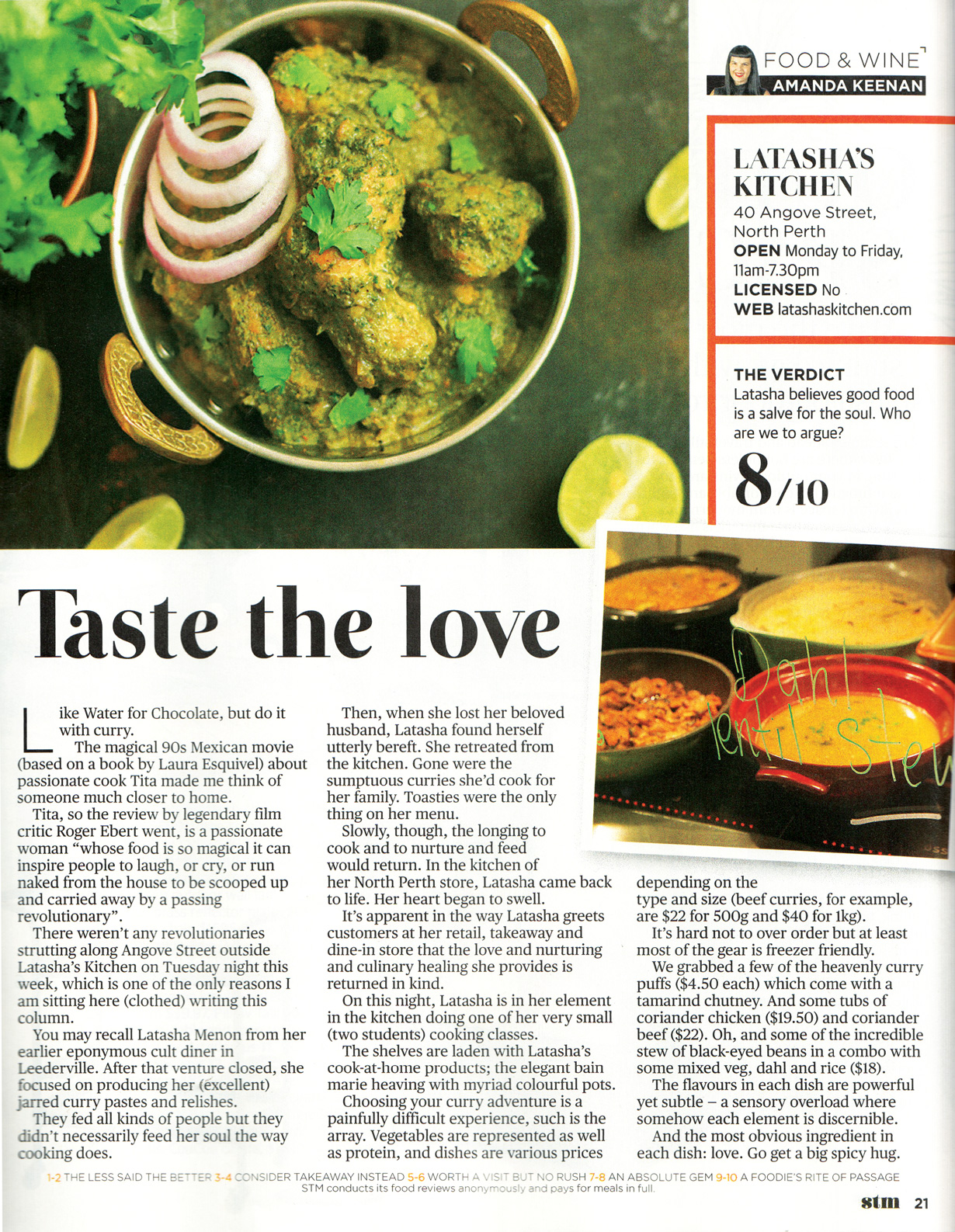 Latasha's Kitchen taste the love