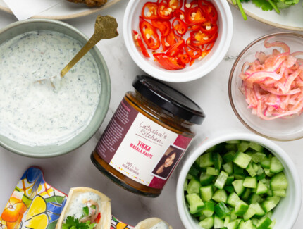 Tikka kofta flatbreads
