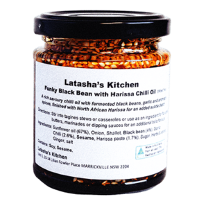 Funky Black Bean Harissa Chilli Oil