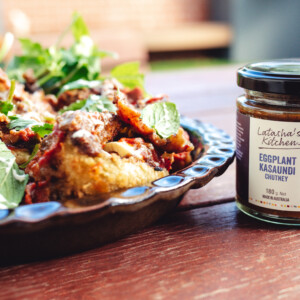 Spicy Eggplant Rollatini with Kasaundi